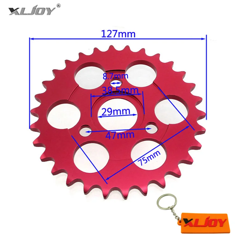 XLJOY красная CNC алюминиевая 420 30T зубчатая задняя цепная Звездочка для Honda Z50A Z50 Z50R Z50J