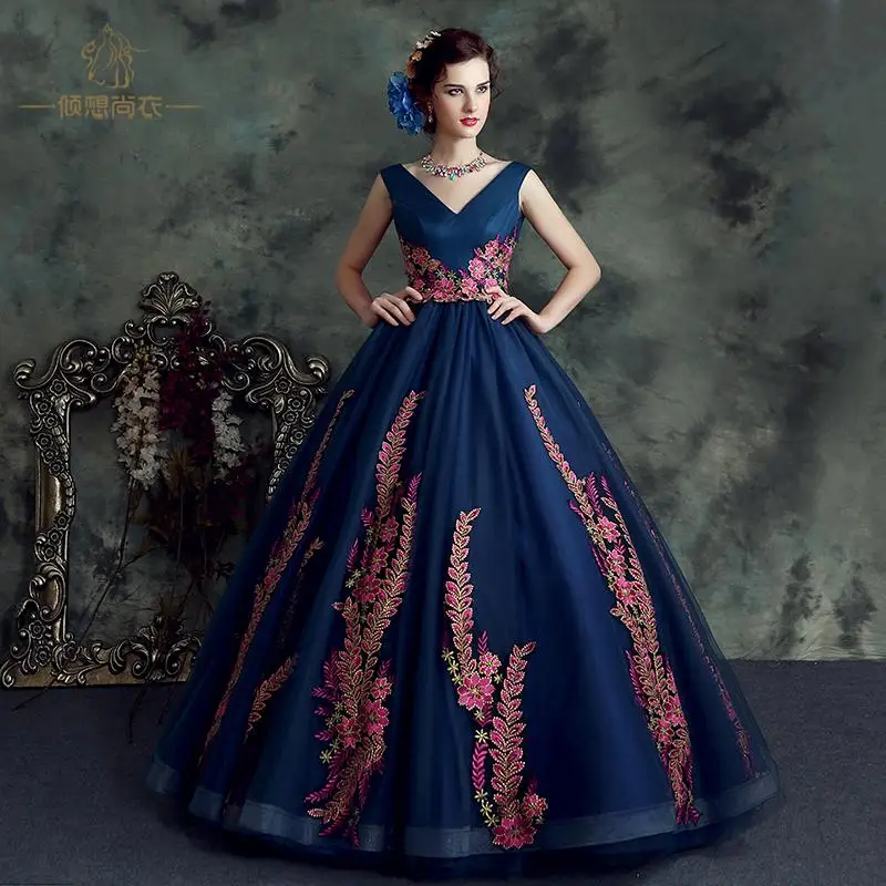 royal blue heavy embroidery gown medieval dress long gown princess Medieval Renaissance Gown queen cosplay Victoria Belle gown
royal blue heavy embroidery gown medieval dress long gown princess Medieval Renaissance Gown queen cosplay Victoria Belle gown