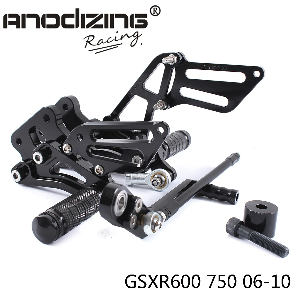 Полный CNC алюминиевый мотоцикл Регулируемый Rearsets задние наборы подножки для SUZUKI GSXR600 GSXR750 2006-2010
Полный CNC алюминиевый мотоцикл Регулируемый Rearsets задние наборы подножки для SUZUKI GSXR600 GSXR750 2006-2010