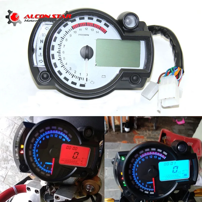 Alconstar- 15000rpm Motorcycle Digital Light LCD Digital Gauge Speedometer Tachometer Odometer Adjustable Motorcycle Instrument
Alconstar- 15000rpm Motorcycle Digital Light LCD Digital Gauge Speedometer Tachometer Odometer Adjustable Motorcycle Instrument