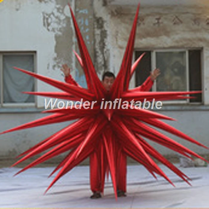 Customized fashion party stage use walking inflatable performance star costume for adults
Customized fashion party stage use walking inflatable performance star costume for adults
