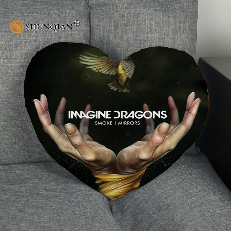 Imagine Dragons Heart Shape Pillow Cover Custom zipper Pillowcase Just Cover No Core Size 41x36cm,47x42cm
Imagine Dragons Heart Shape Pillow Cover Custom zipper Pillowcase Just Cover No Core Size 41x36cm,47x42cm