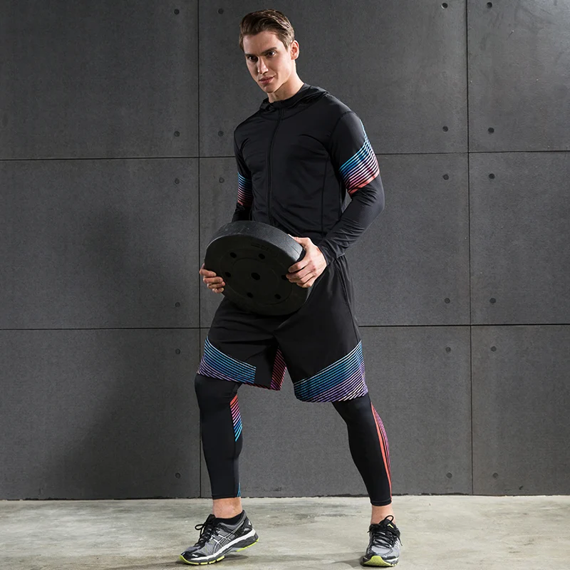 4 PCS Men's Compression Running Suits Sports Set Equipments Shirt Jackets Shorts Leggings for Joggers Gym Fitness Tights Sets
4 PCS Men's Compression Running Suits Sports Set Equipments Shirt Jackets Shorts Leggings for Joggers Gym Fitness Tights Sets