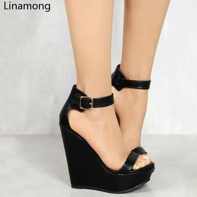 2017 Elegant Women Ankle Buckle Strap High Wedge Summer Sandals Female Fashion High Platform Open Toe Dress Party Sandal Shoes
2017 Elegant Women Ankle Buckle Strap High Wedge Summer Sandals Female Fashion High Platform Open Toe Dress Party Sandal Shoes