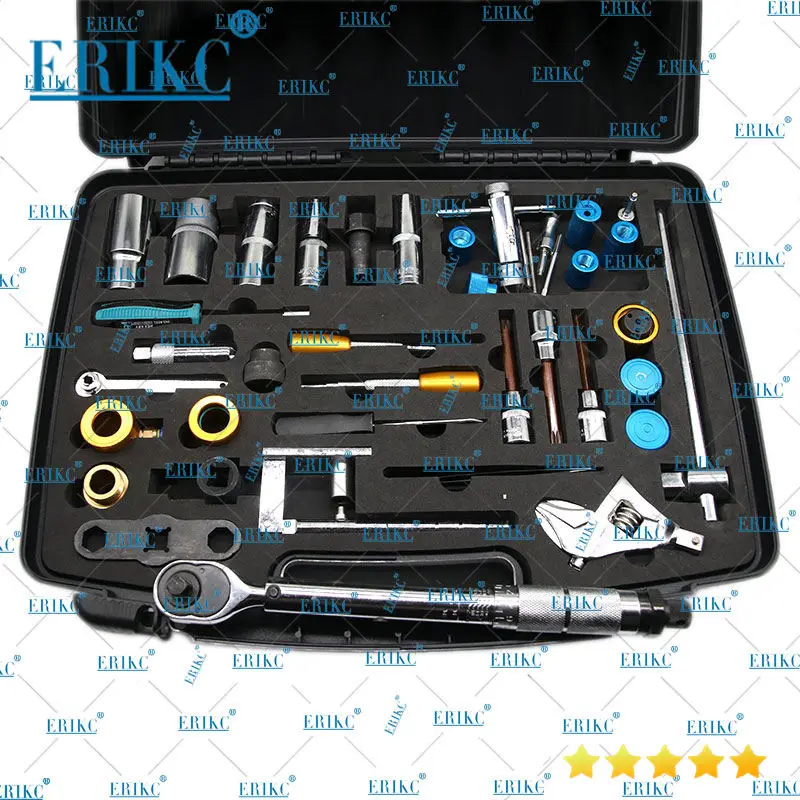 ERIKC Hot Sale Injector Repair Tool Kits Diesel Fuel Injector assembly disassembling tool Total 40 pieces
ERIKC Hot Sale Injector Repair Tool Kits Diesel Fuel Injector assembly disassembling tool Total 40 pieces