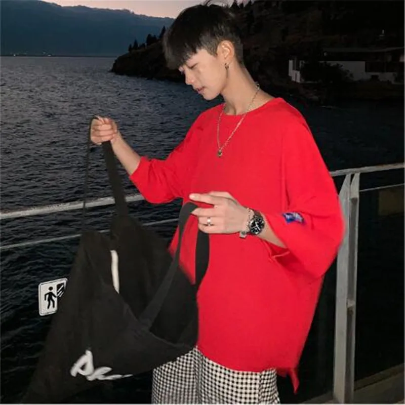 Korean Men Loose Small man T-shirt Harajuku 2019 Men Hip Hop Casual Tshirts Male Korean fashion Summer Tees
Korean Men Loose Small man T-shirt Harajuku 2019 Men Hip Hop Casual Tshirts Male Korean fashion Summer Tees