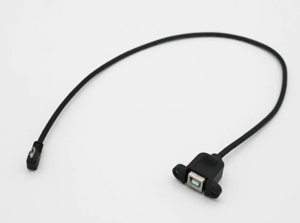10pcs 50cm USB 2.0 B Female Panel Mount to Micro 5 Pin Male Left Angle Extension Cable
10pcs 50cm USB 2.0 B Female Panel Mount to Micro 5 Pin Male Left Angle Extension Cable