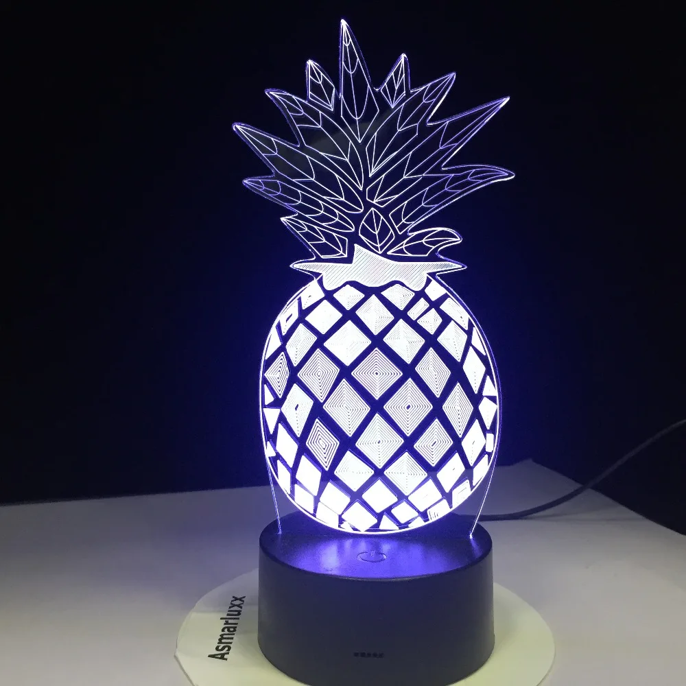 Pineapple Night Light LED 7 Colors 3D Desk Lamp Optical Illusion Lamp for Bedroom Drop Ship Lowest Cost High Standard Quality
Pineapple Night Light LED 7 Colors 3D Desk Lamp Optical Illusion Lamp for Bedroom Drop Ship Lowest Cost High Standard Quality