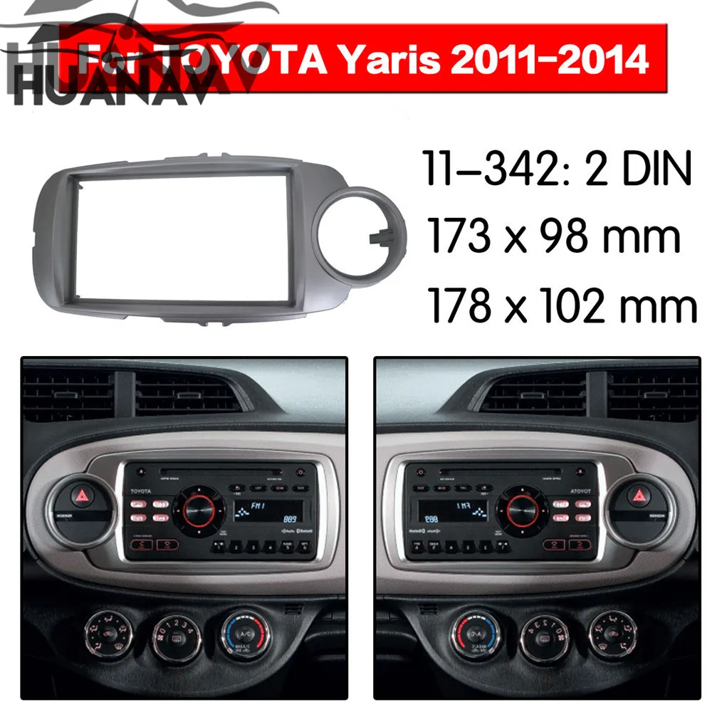 HUANAV Car Radio stereo Fitting Kit installation adapter fascia for 2011-2014 Toyota Yaris/ Vitz 2DIN (Universal) Install Facia
HUANAV Car Radio stereo Fitting Kit installation adapter fascia for 2011-2014 Toyota Yaris/ Vitz 2DIN (Universal) Install Facia