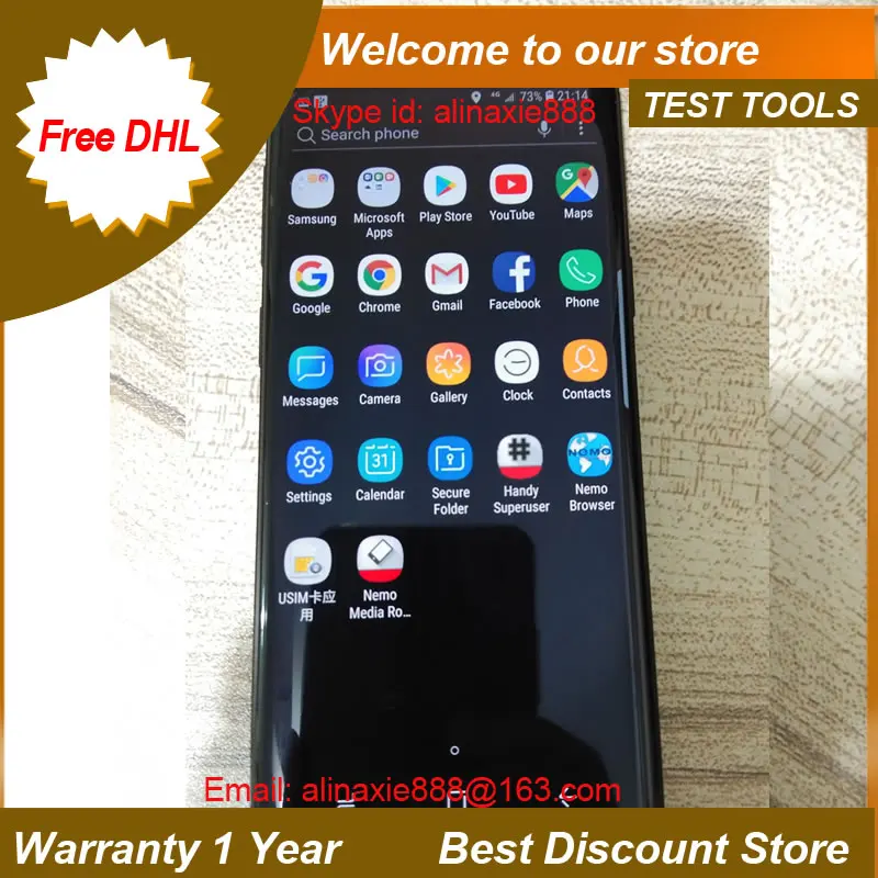 Бесплатная доставка dhl + S8 G950U nemo handy & NMR поддержка 2CA 3CA 4X4MIMO AQM256 volte polqa и qesq MOS .. И т.
