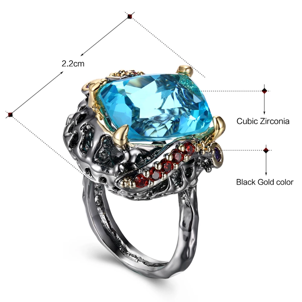 Best party jewelry supplier big rectangle Montana blue crystal rings Classic royal jewelry top quality charm big ring for women
Best party jewelry supplier big rectangle Montana blue crystal rings Classic royal jewelry top quality charm big ring for women