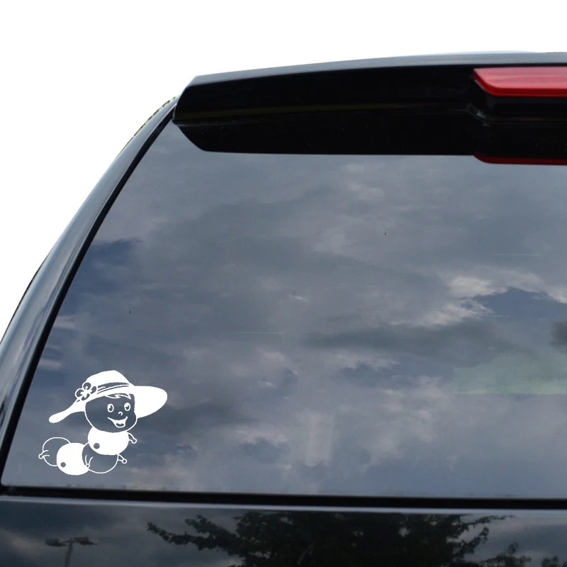 YJZT 15.2CM*12.2CM Delicate Bug With Beautiful Hat Happily Cute Vinyl Decal Car Sticker Black/Silver C19-0676
YJZT 15.2CM*12.2CM Delicate Bug With Beautiful Hat Happily Cute Vinyl Decal Car Sticker Black/Silver C19-0676