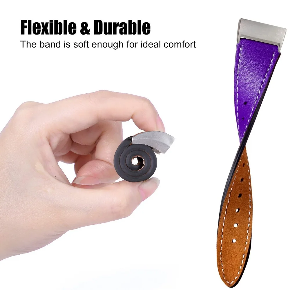 KINGBEIKE 11 Colors Fashion Genuine Leather Watchband Watches Band For Fitbit Charge 3 Bracelet Replacement Wrist Watch Strap | Наручные