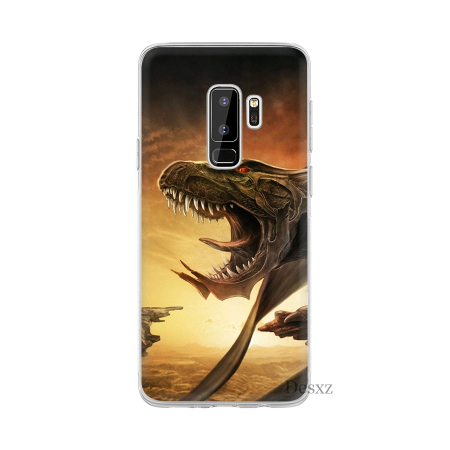 Жесткий чехол Desxz Dinosaur для Samsung A7 A9 A5 A3 A10 A30 A40 A50 A70 A8 A6 Plus | Мобильные телефоны и