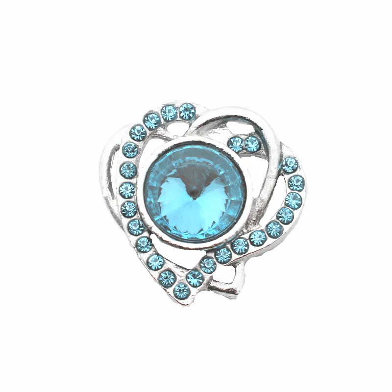 Hot Sale 10pcs/lot Metal Dual Heart Blue Crystal Snap Buttons Charms Fit 18mm/20mm Snap Button Bracelets Bangles DIY Jewelry
Hot Sale 10pcs/lot Metal Dual Heart Blue Crystal Snap Buttons Charms Fit 18mm/20mm Snap Button Bracelets Bangles DIY Jewelry