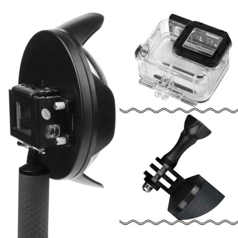 6 дюймов купол для Gopro Hero 7 5 черная экшн камера с водонепроницаемым чехлом Go Pro