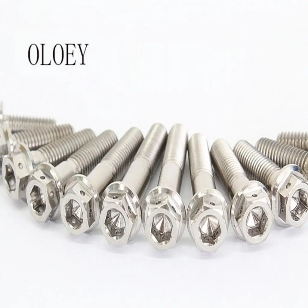 5pcs Titanium alloy flange screws m8*20/25/30/35/40/45 motorcycle brake adapter clamp titanium screws
5pcs Titanium alloy flange screws m8*20/25/30/35/40/45 motorcycle brake adapter clamp titanium screws