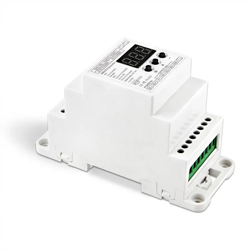 Светодиодный декодер DMX512 постоянного напряжения 4CH; С разъемом RJ45 (BC-834-DIN-RJ45)
Светодиодный декодер DMX512 постоянного напряжения 4CH; С разъемом RJ45 (BC-834-DIN-RJ45)