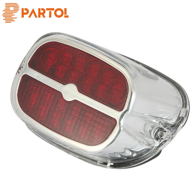 Partol Motorcycle LED Tail Brake Light Taillight License Plate 12V Chrome For Harley Sportster Softail Dyna Touring #6808508
Partol Motorcycle LED Tail Brake Light Taillight License Plate 12V Chrome For Harley Sportster Softail Dyna Touring #6808508
