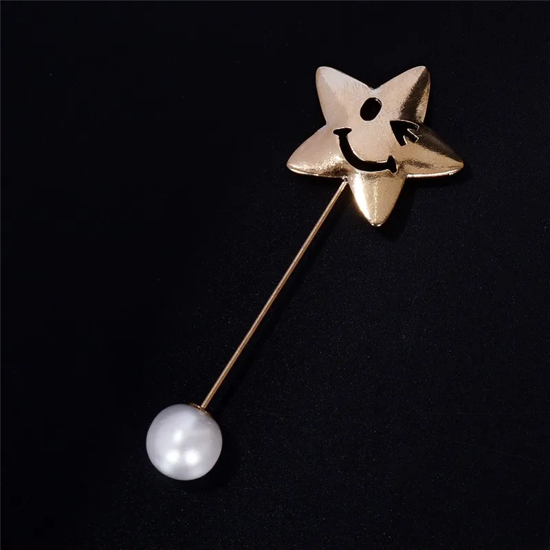 PINKSEE Star Shape Smile Face Triangle Brooch Women Girl Imitation Pearl Lapel Clip Pins Suit Collar Jewelry Gifts Wholesale
PINKSEE Star Shape Smile Face Triangle Brooch Women Girl Imitation Pearl Lapel Clip Pins Suit Collar Jewelry Gifts Wholesale