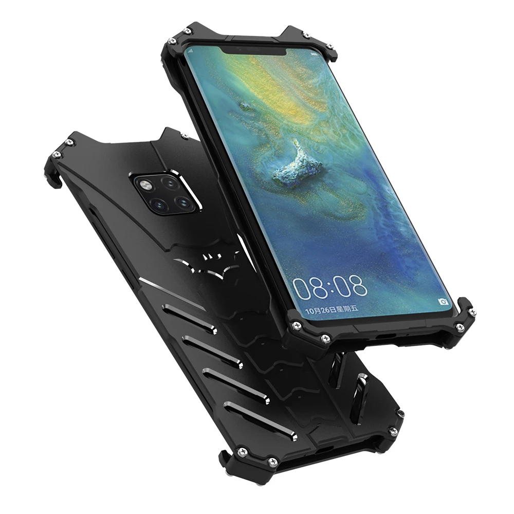 Металлический алюминиевый чехол для Huawei Mate20 X Mate10 Pro P20 lite P10 Бэтмен защитный
