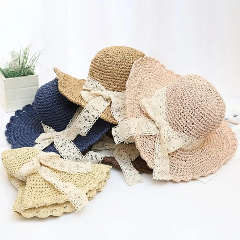 MISSKY Women Sun Hats Summer Elegant Bowknot Wide Brim Caps Foldable Summer Beach Sun Straw Caps
MISSKY Women Sun Hats Summer Elegant Bowknot Wide Brim Caps Foldable Summer Beach Sun Straw Caps