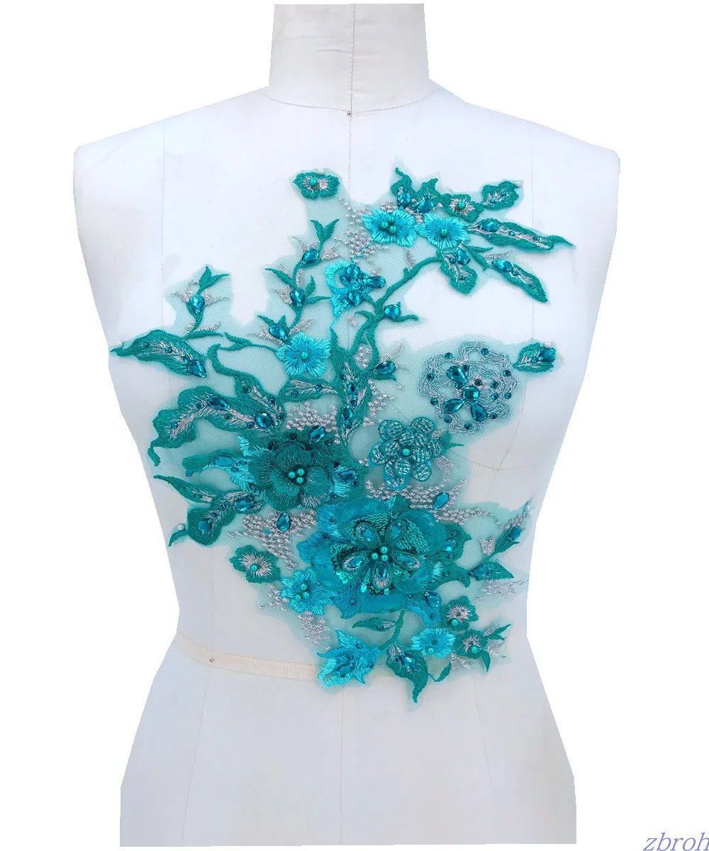 handmade blue Hot drilling Rhinestone beaded lace embroidery patch applique wedding dress bordados DIY Performance clothing
handmade blue Hot drilling Rhinestone beaded lace embroidery patch applique wedding dress bordados DIY Performance clothing