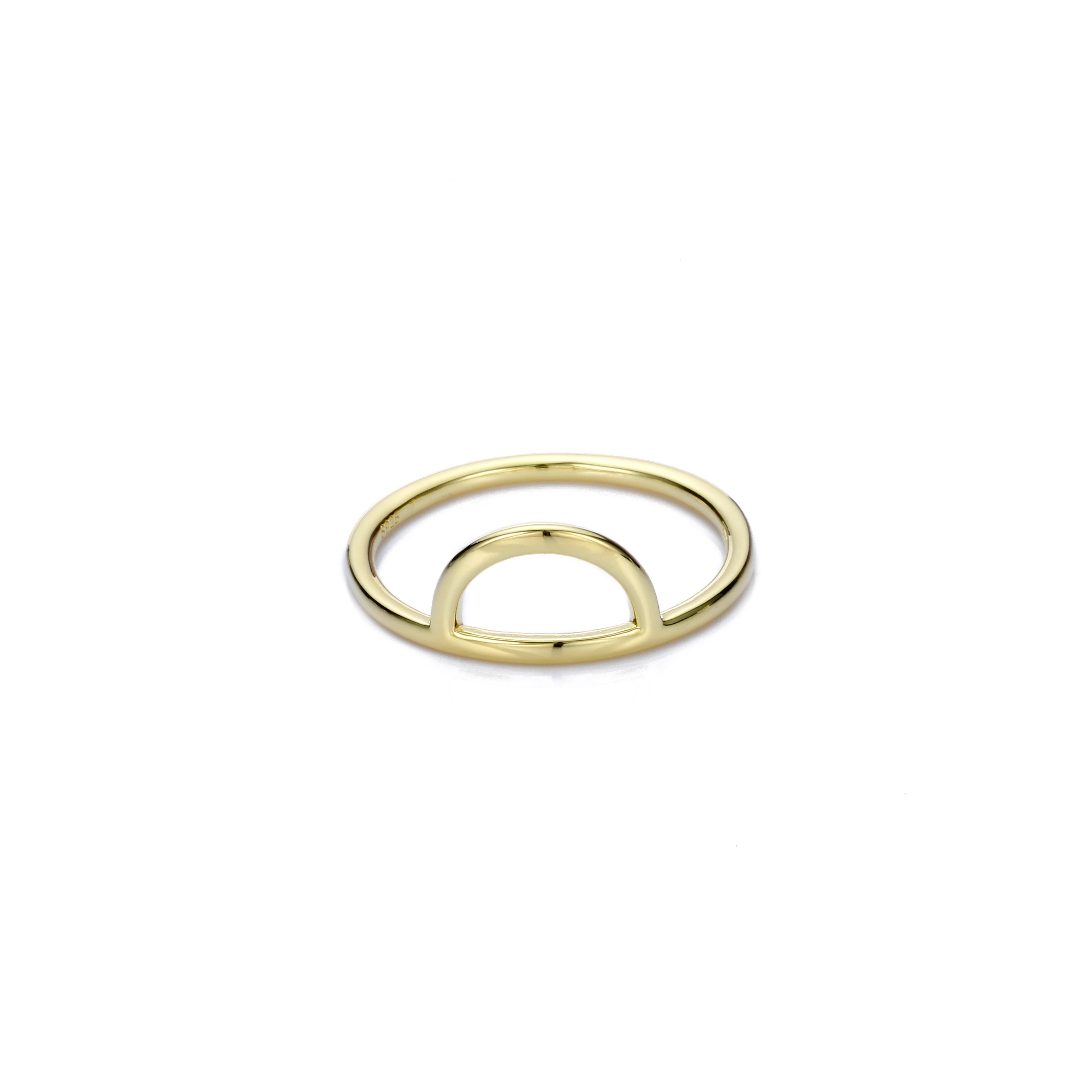 CC Stainless Steel Rings For Women Rose Gold Color Hollow Out Mid Fine jewellery Simple Geometric Shape Party Gift YD15504 | Украшения и