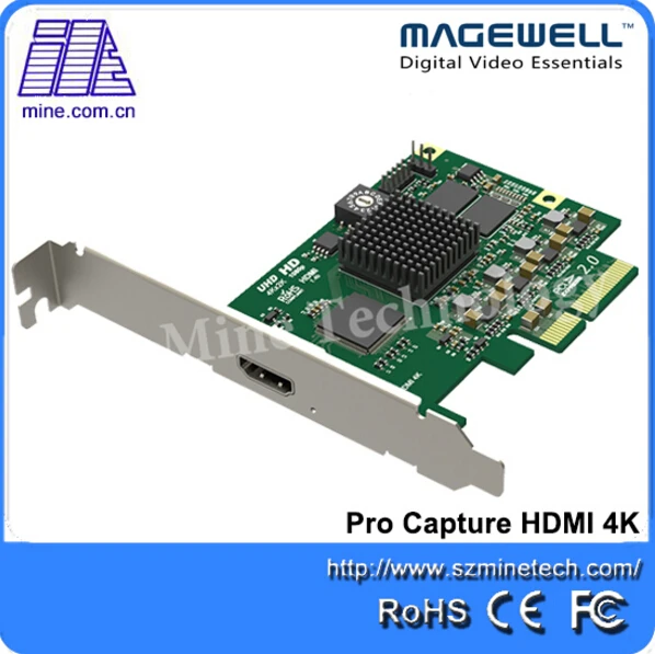 Абсолютно новая одноканальная UHD карта захвата Встроенная Аудио HDMI 4K PCI Поддержка