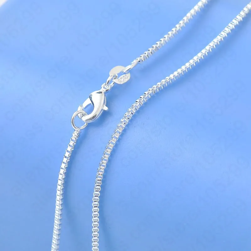 925 Sterling Silver Box Chain For Women necklace Smple Casual Jewelry 16-30 Inch Wholesale Dropshipping Retail Accept
925 Sterling Silver Box Chain For Women necklace Smple Casual Jewelry 16-30 Inch Wholesale Dropshipping Retail Accept