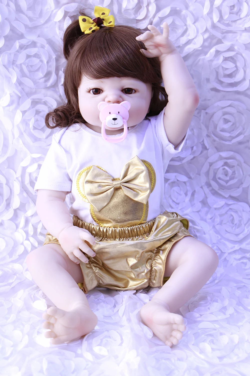 Cartoon design 22"Full Silicone Bebe Reborn Baby Girl Princess Dolls Lifelike Newborn Babies Alive Doll for sale kids gifts bath
Cartoon design 22"Full Silicone Bebe Reborn Baby Girl Princess Dolls Lifelike Newborn Babies Alive Doll for sale kids gifts bath
