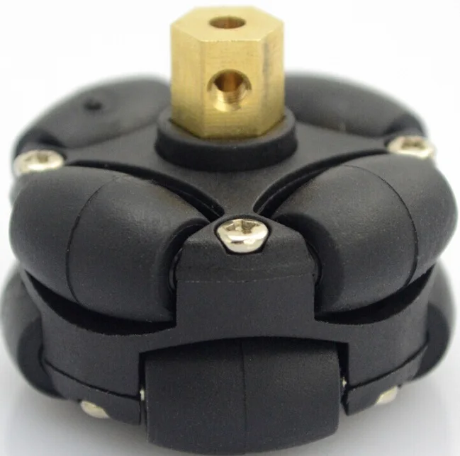 38 мм (1,5 дюйма) Двойные Пластиковые omni колеса с 4 мм монтажные втулки (соединения) k18437 
38 мм (1,5 дюйма) Двойные Пластиковые omni колеса с 4 мм монтажные втулки (соединения) k18437