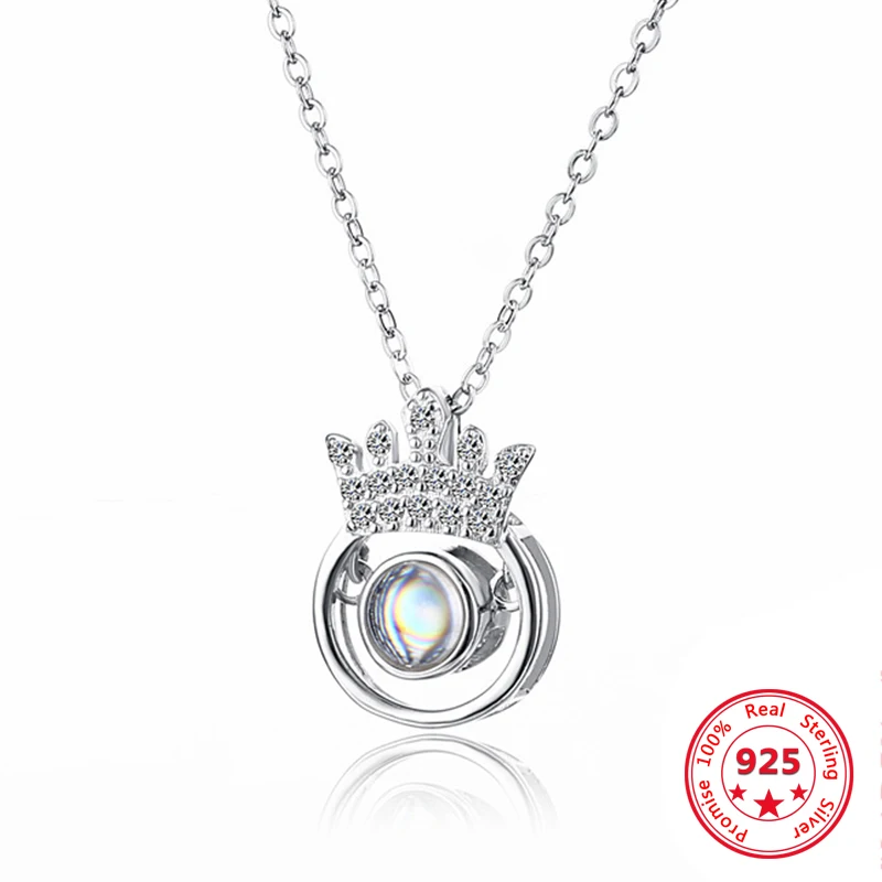 Fashion Silver 925 Necklace 100 Languages Crown Smart Necklaces For Women Jewelry
Fashion Silver 925 Necklace 100 Languages Crown Smart Necklaces For Women Jewelry