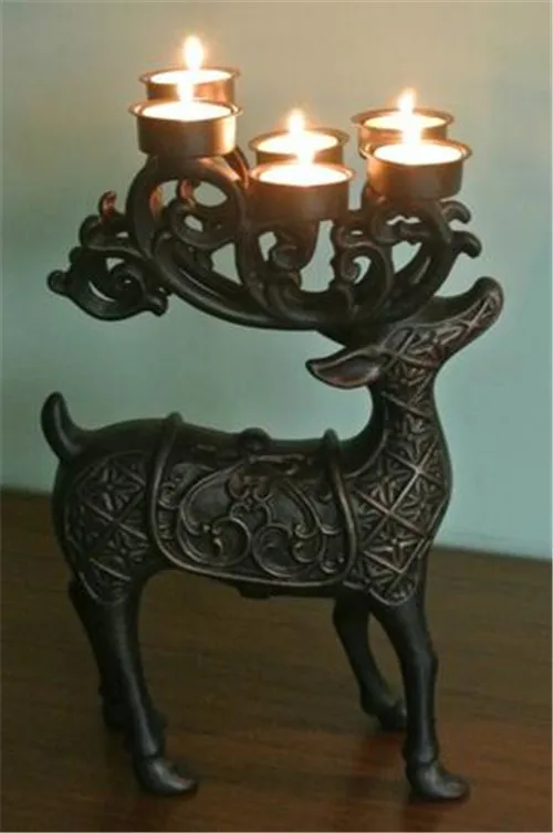 Deer Elk Candleholder with 6 Tealight Holder Candle Stand Cups Aluminum Alloy Metal Ornament Animal Home Table Decor Antique
Deer Elk Candleholder with 6 Tealight Holder Candle Stand Cups Aluminum Alloy Metal Ornament Animal Home Table Decor Antique
