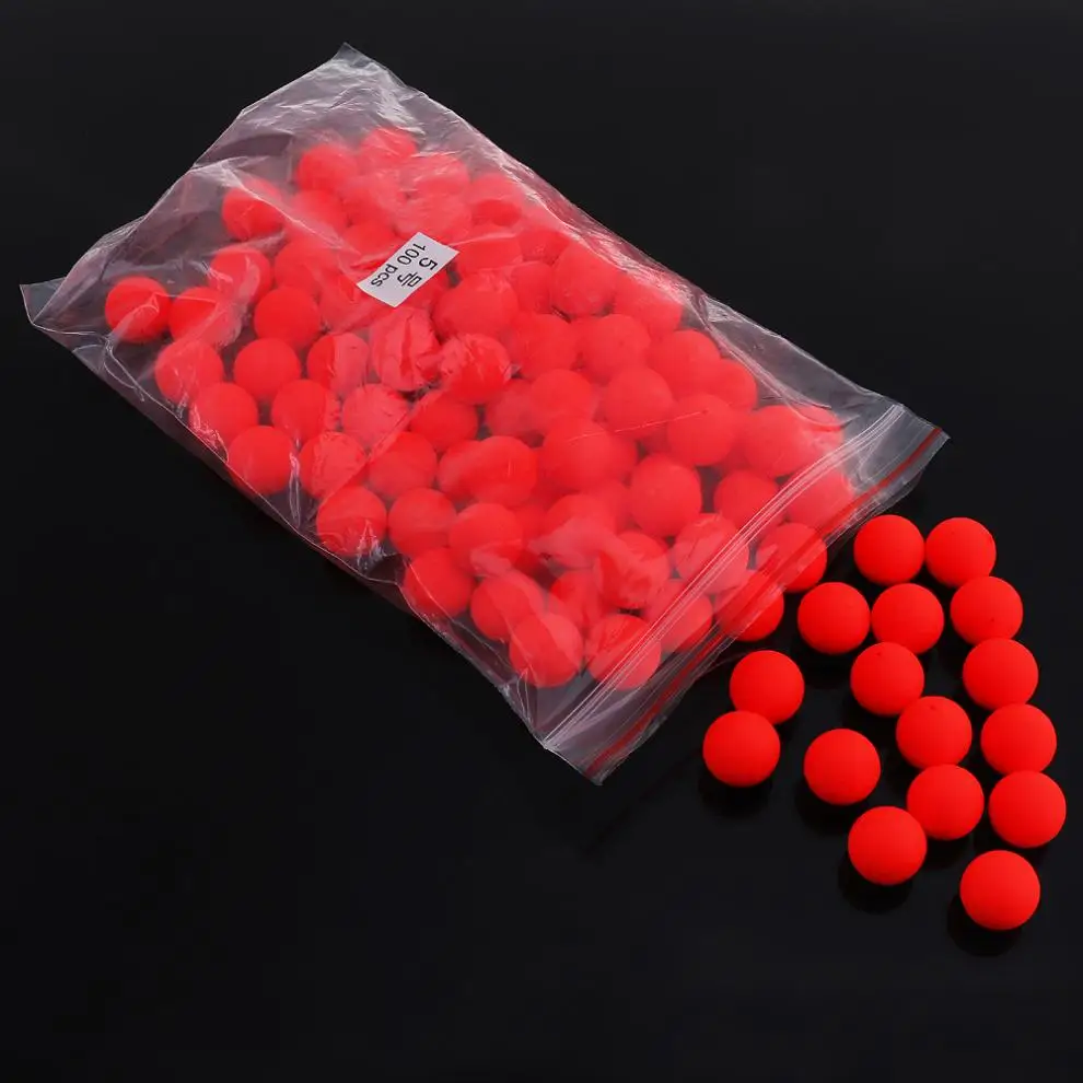 100pcs/lot 5# Red EPS Foam Fishing Float Ball Beads Eye-catching Beans for Saltwater / Freshwater Fish Tackle Tool
100pcs/lot 5# Red EPS Foam Fishing Float Ball Beads Eye-catching Beans for Saltwater / Freshwater Fish Tackle Tool