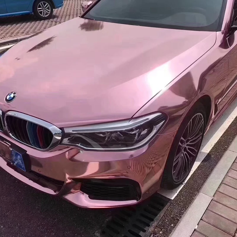 TSAUTOP 1.52x18m rose gold High Stretchable Mirror Chrome car sticker vinyl wrap
TSAUTOP 1.52x18m rose gold High Stretchable Mirror Chrome car sticker vinyl wrap