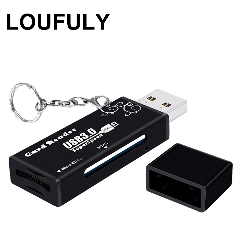 

High Speed USB 3.0 Card Reader 2 in 1 TF Card Readers Multifunction Aluminum Alloy SD Memory Card For Laptop Desktop PC