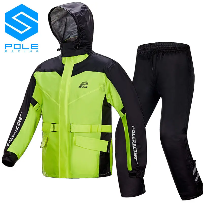 POLE motorcycle electric car split-type raincoat rain pants set battery car men and women poncho thickening water riding 836
POLE motorcycle electric car split-type raincoat rain pants set battery car men and women poncho thickening water riding 836