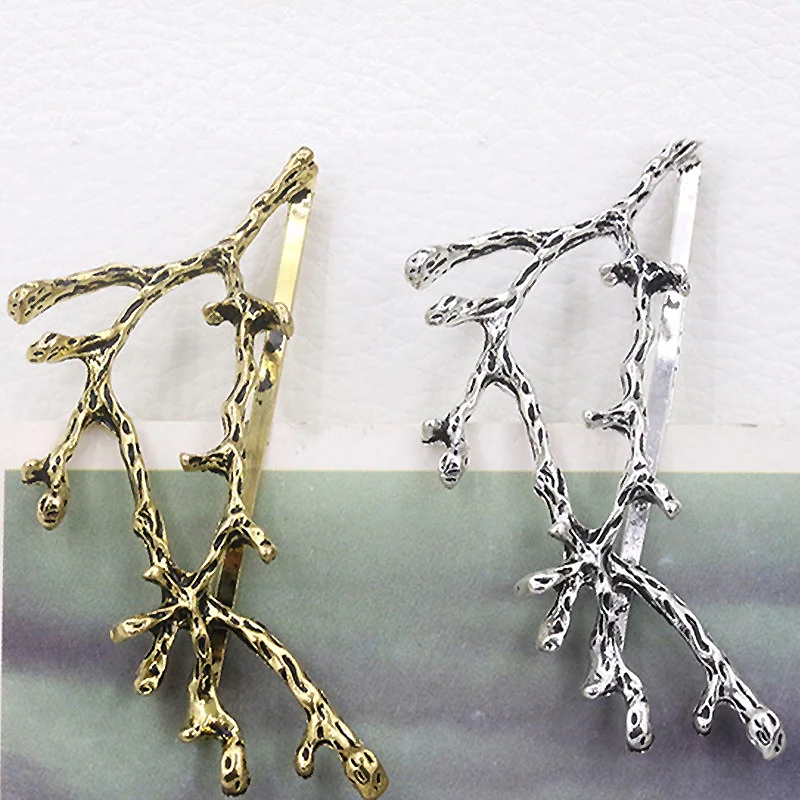 Sale 2PCS/Pair Golden Tree Branches Metal Hair Clips Hairpins Hair Accessories Silvery Gift Wholesal
Sale 2PCS/Pair Golden Tree Branches Metal Hair Clips Hairpins Hair Accessories Silvery Gift Wholesal