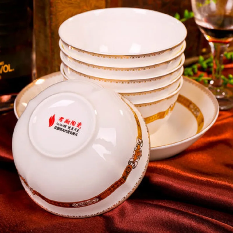 Bone china tableware Jingdezhen ceramic tableware set 60 PIECES bowls and saucer sets
Bone china tableware Jingdezhen ceramic tableware set 60 PIECES bowls and saucer sets