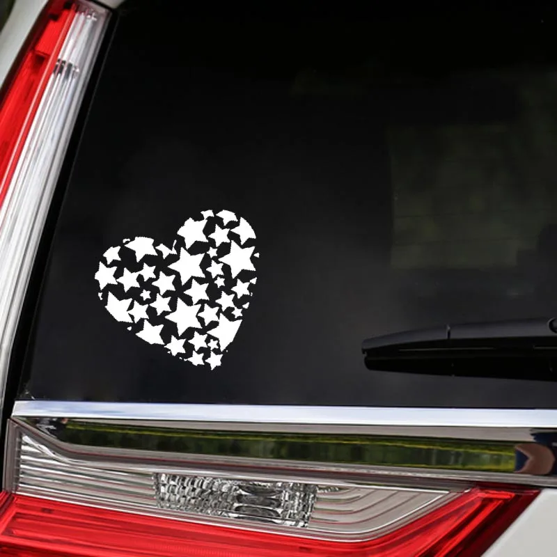 QYPF 15.5CM*14CM Personality Heart Stars Love Vinyl Car-styling Car Sticker Decal Black/Silver C15-0648
QYPF 15.5CM*14CM Personality Heart Stars Love Vinyl Car-styling Car Sticker Decal Black/Silver C15-0648