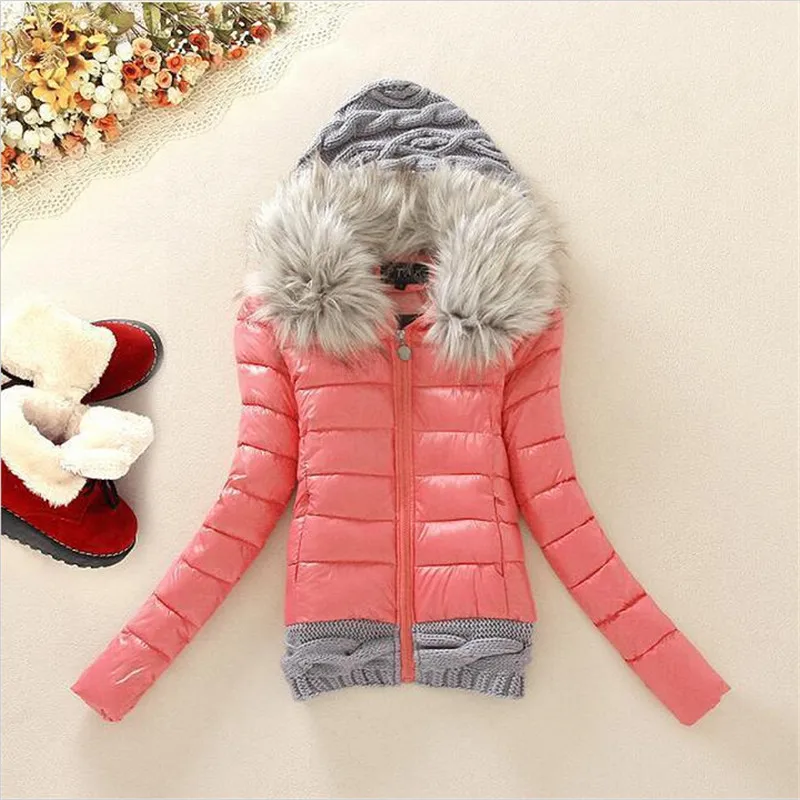 2021 New Winter Warm Coat Women Knitting Wool Cap Stitching Down Cotton Filled Women's Jackets Outwear Cotton-padded Clothes
2021 New Winter Warm Coat Women Knitting Wool Cap Stitching Down Cotton Filled Women's Jackets Outwear Cotton-padded Clothes