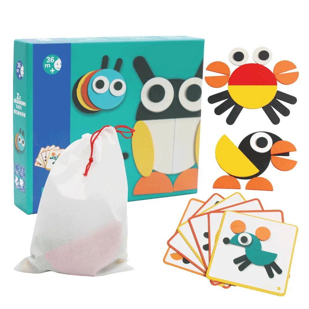 Wooden Pattern Blocks Puzzle Box Educational Toys Challenge IQ for Children Kids AN88
Wooden Pattern Blocks Puzzle Box Educational Toys Challenge IQ for Children Kids AN88
