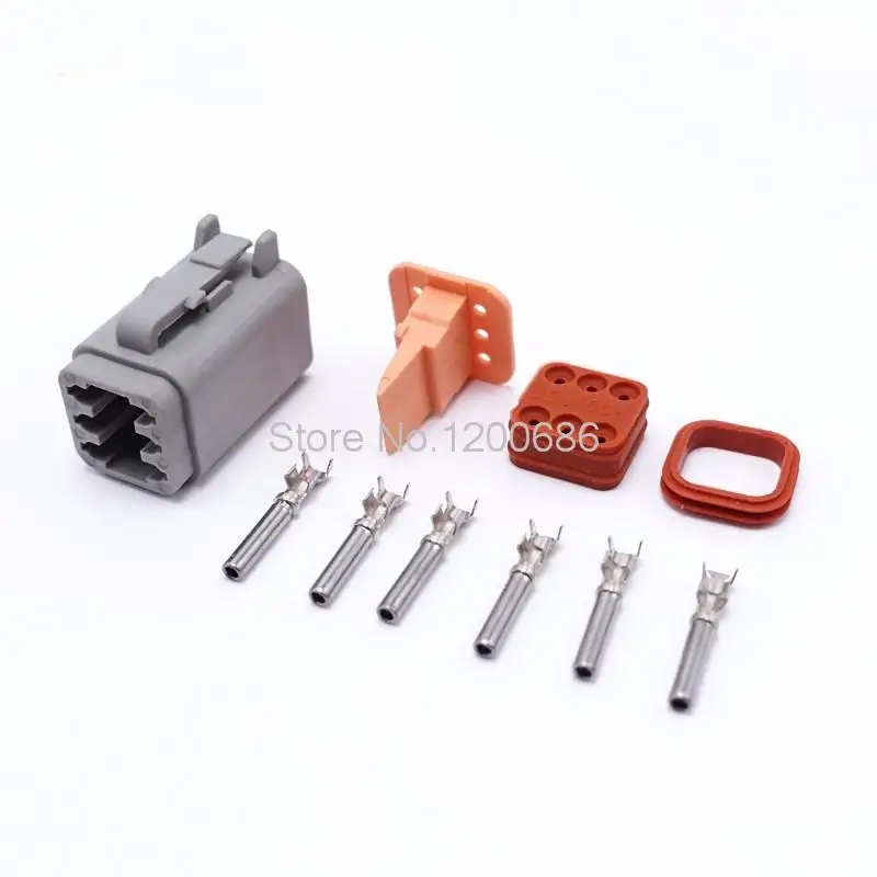 10Kits/Lot Female 6 Pin New Deutsch Automotive Waterproof Sealed Electrical Wire Connector Plug Sets DT06-6S
10Kits/Lot Female 6 Pin New Deutsch Automotive Waterproof Sealed Electrical Wire Connector Plug Sets DT06-6S