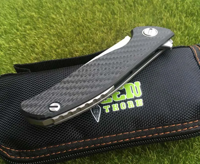 Green thorn 95 HATI Flipper folding knife M390 steel bearing titanium CF 3D handle camping hunting outdoor fruit Knives EDC too
Green thorn 95 HATI Flipper folding knife M390 steel bearing titanium CF 3D handle camping hunting outdoor fruit Knives EDC too