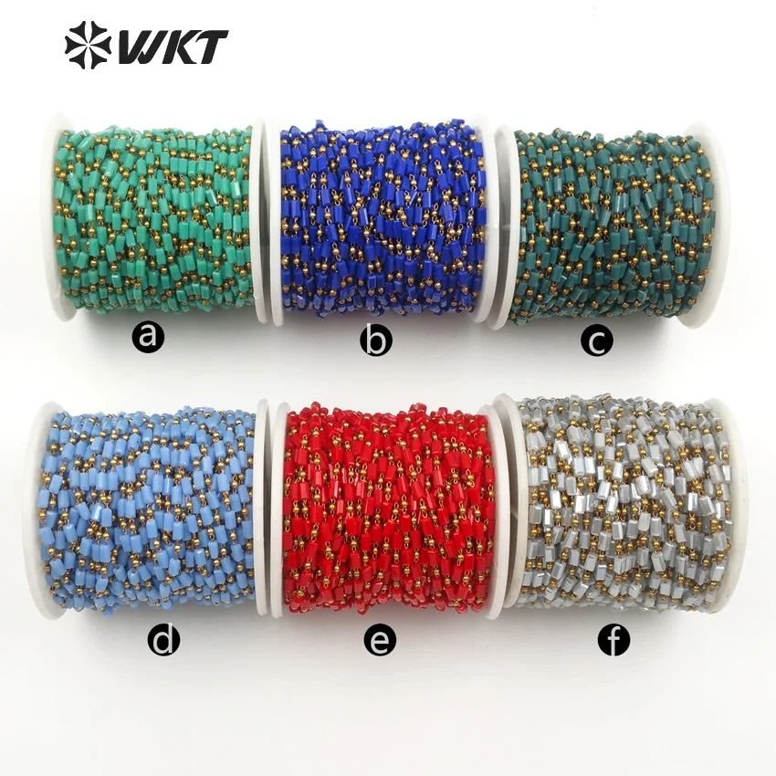 WT-RBC079 WKT Green Color Brass Wire Without Gold Metal Plated Crystal Czech Glass Beaded Chain Wholesale Handmade Craft Supply
WT-RBC079 WKT Green Color Brass Wire Without Gold Metal Plated Crystal Czech Glass Beaded Chain Wholesale Handmade Craft Supply