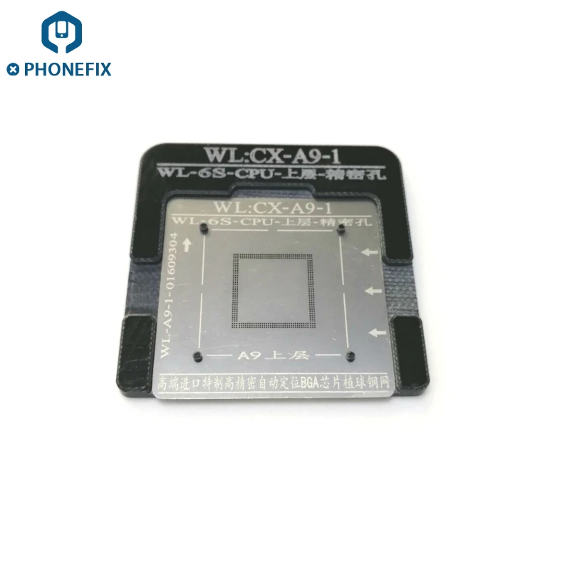 PHONEFIX BGA reballing Solder template stencil for iphone Baseband NAND A10 A9 A8 CPU for iPhone 7 7P 6 6P 6S 6SP
PHONEFIX BGA reballing Solder template stencil for iphone Baseband NAND A10 A9 A8 CPU for iPhone 7 7P 6 6P 6S 6SP