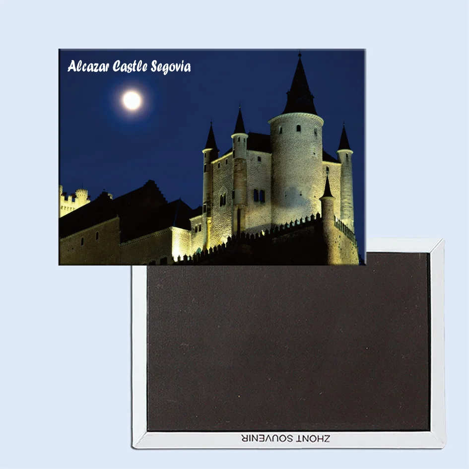 Moon Over Alcazar Castle, Segovia, Magnetic Refrigerator Affixed With Tourist Souvenirs 24723
Moon Over Alcazar Castle, Segovia, Magnetic Refrigerator Affixed With Tourist Souvenirs 24723