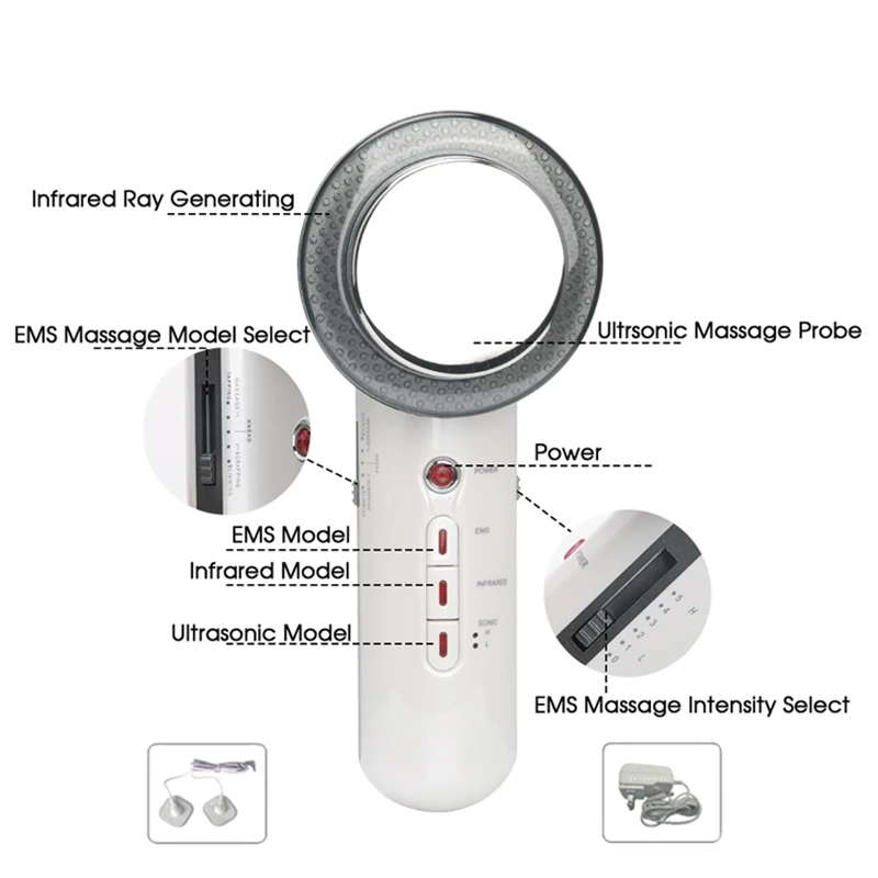 Sliming Machine Weight Loss Massager High Frequency Vibration Beauty Device 3-in-1 EMS Ciliometer Facial Beauty Body Shaper
Sliming Machine Weight Loss Massager High Frequency Vibration Beauty Device 3-in-1 EMS Ciliometer Facial Beauty Body Shaper