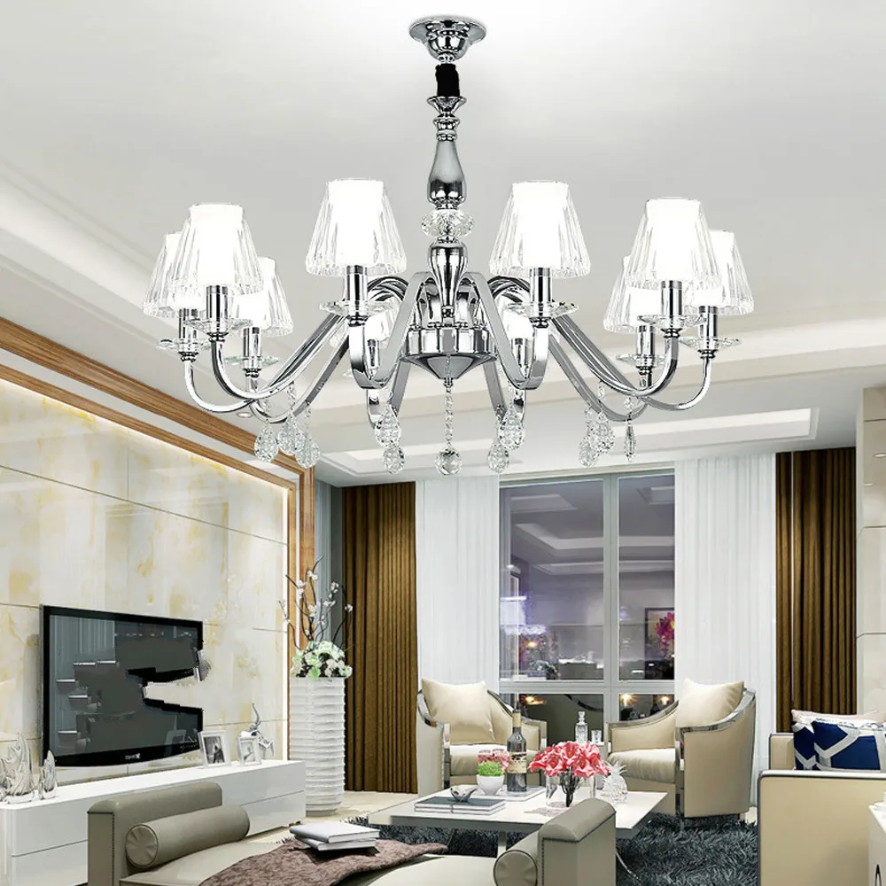 led e14 Postmodern Iron Crystal Acrylic Chrome LED Chandelier Chandelier Lighting LED Light LED Lamp For Foyer Dinning Room
led e14 Postmodern Iron Crystal Acrylic Chrome LED Chandelier Chandelier Lighting LED Light LED Lamp For Foyer Dinning Room